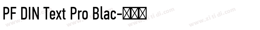 PF DIN Text Pro Blac字体转换
